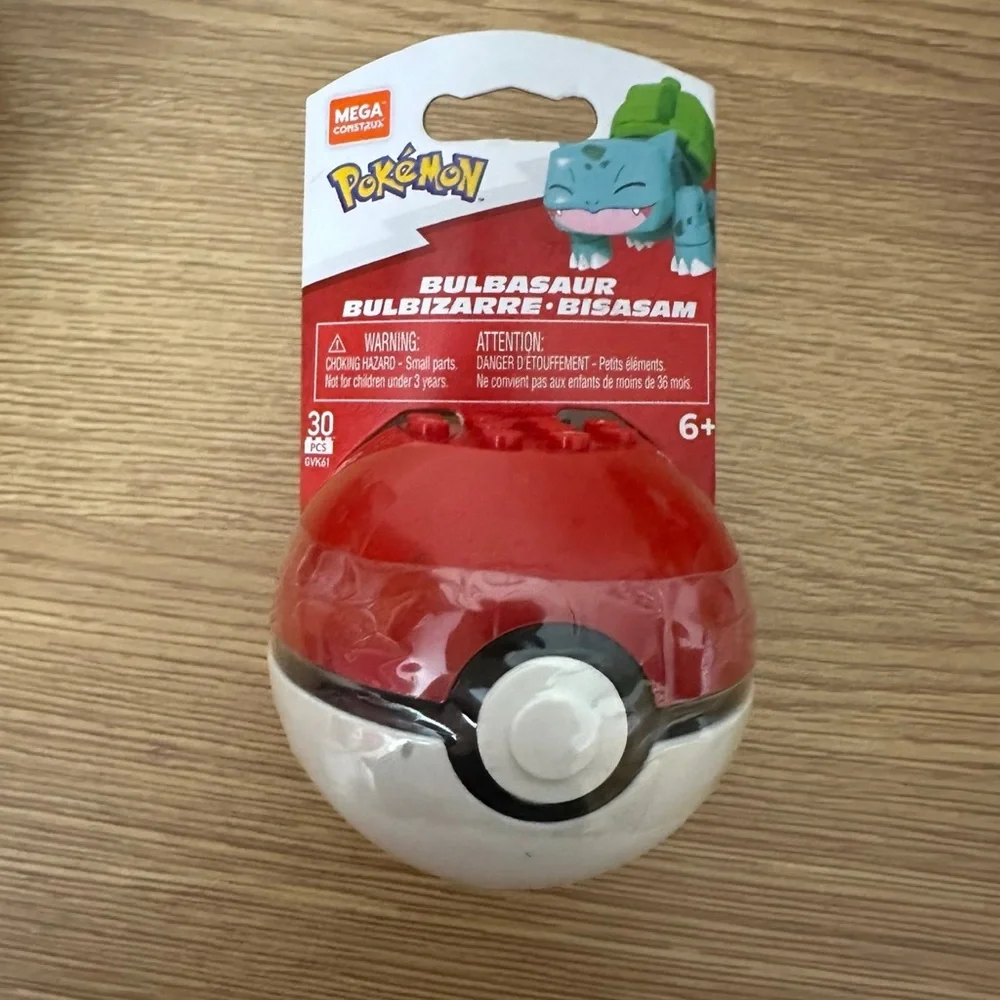 Mega Construx Pokemon Lot Of 3 Poke Ball Squirtle Pikachu Bulbasaur New Sealed